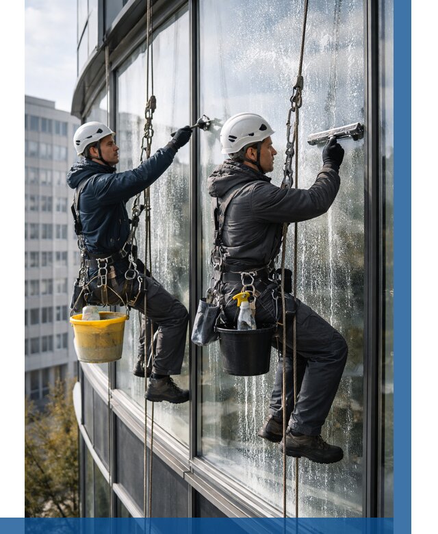 Мойка панорамных окон в Вольске от 354 р. заказать у ВЫСОТНИК-Вль