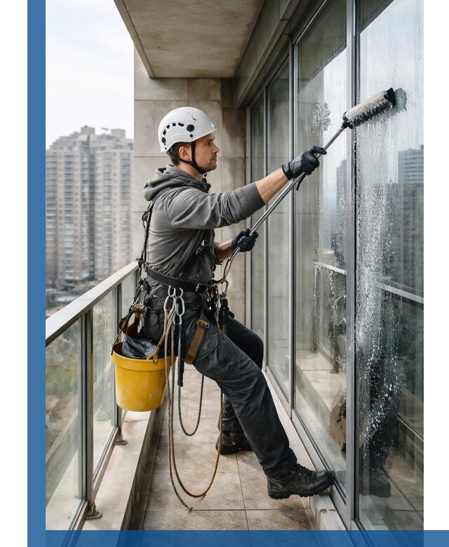 Профессиональная мойка балконного остекления в Вольске