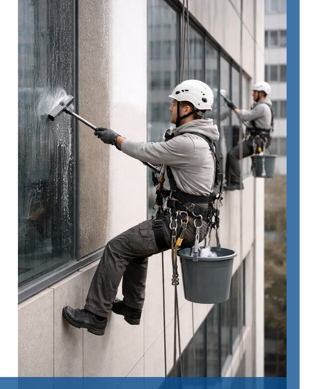 Мойка фасадов зданий в Вольске под ключ от 354 р. | ВЫСОТНИК-Вль