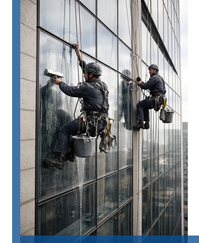 Профессиональная мойка стеклянных фасадов зданий в Вольске