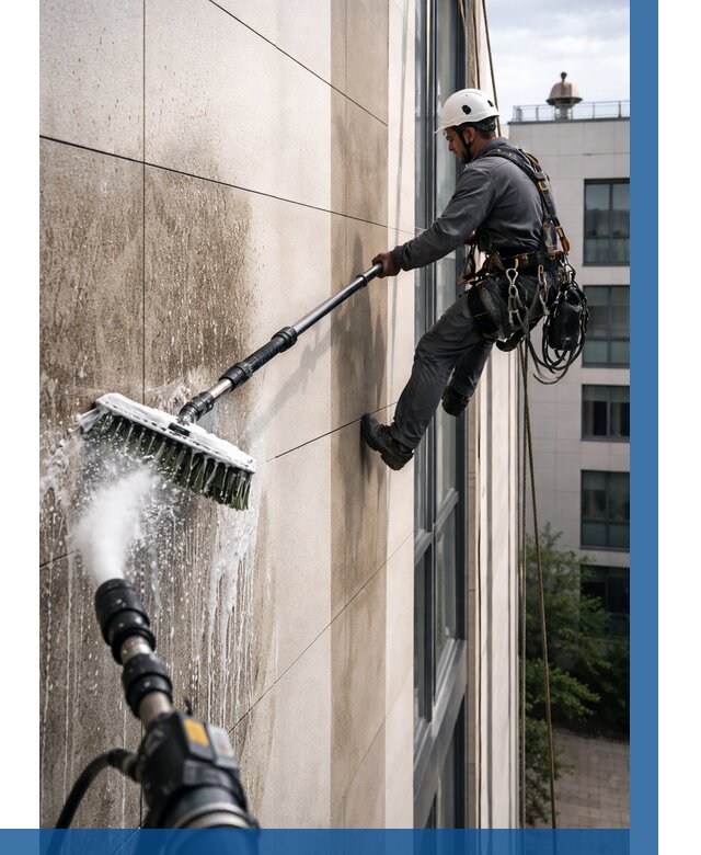 Мойка фасада из керамогранита в Вольске от 304 р. | ВЫСОТНИК-Вль