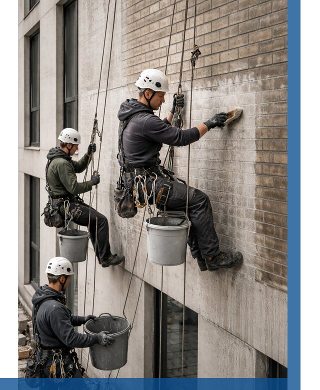 Удаление высолов с фасада в Вольске от 253 р. | ВЫСОТНИК-Вль