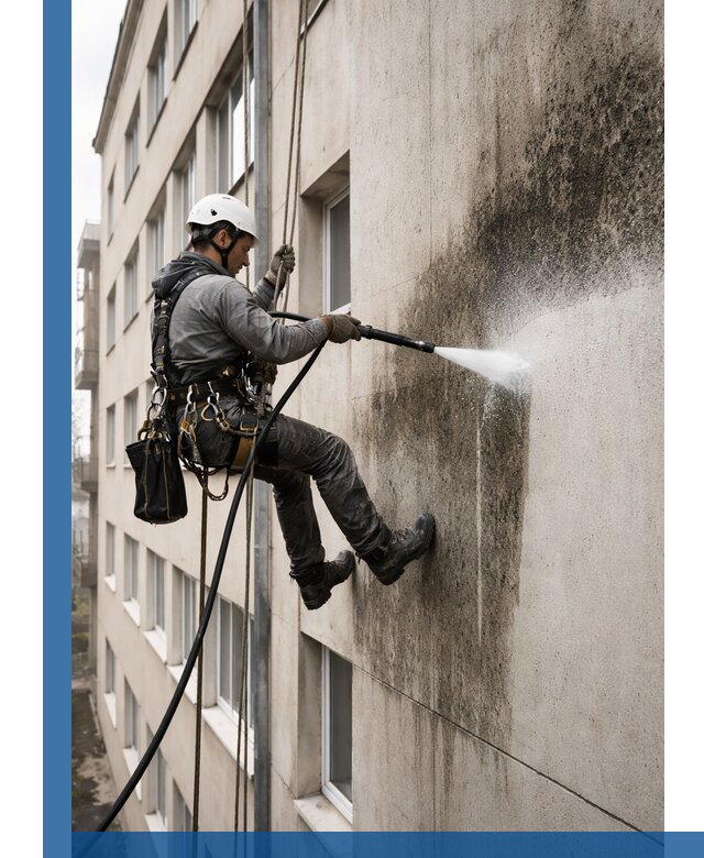 Профессиональная очистка фасадов от плесени в Вольске