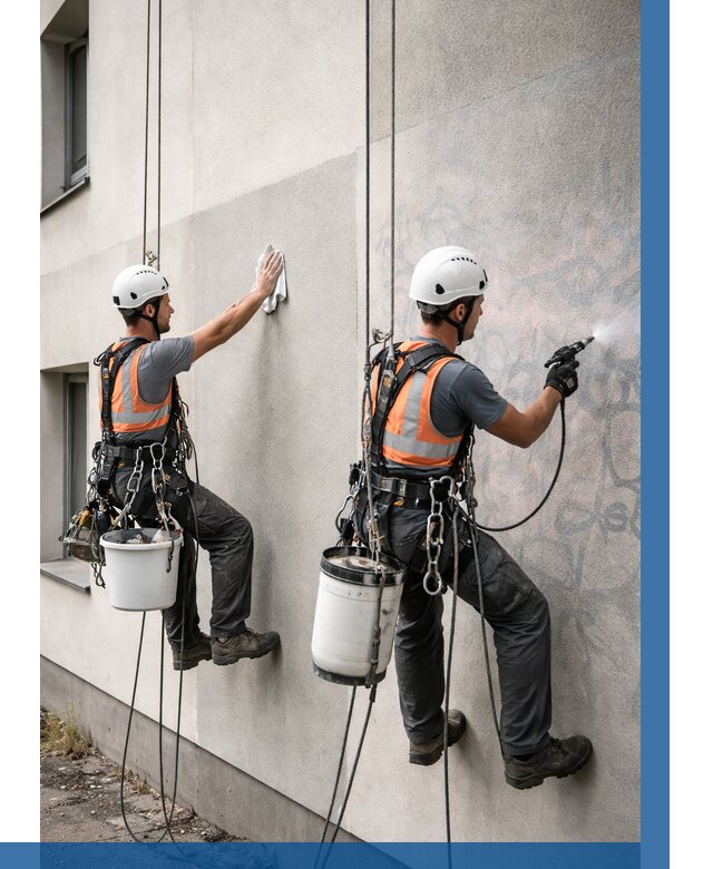 Антиграффити покрытие фасада в Вольске от 608 р. | ВЫСОТНИК-Вль