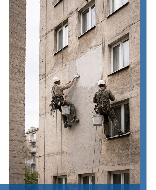 Косметический ремонт фасада в Вольске от 1114 р. | ВЫСОТНИК-Вль