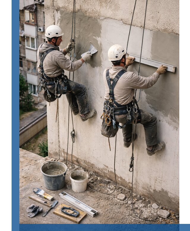 Комплексный ремонт штукатурного фасада с гарантией в Вольске