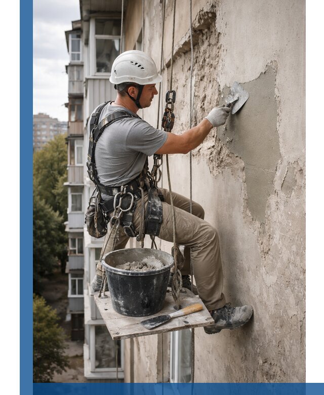 Восстановление фасадной штукатурки в Вольске с гарантией качества