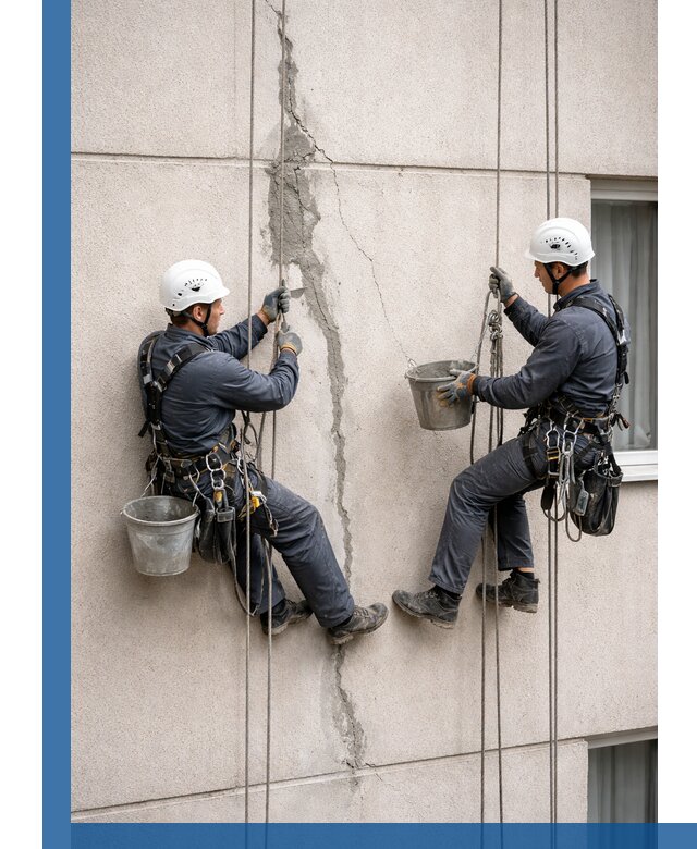 Заделка трещин на фасаде в Вольске с гарантийным ремонтом