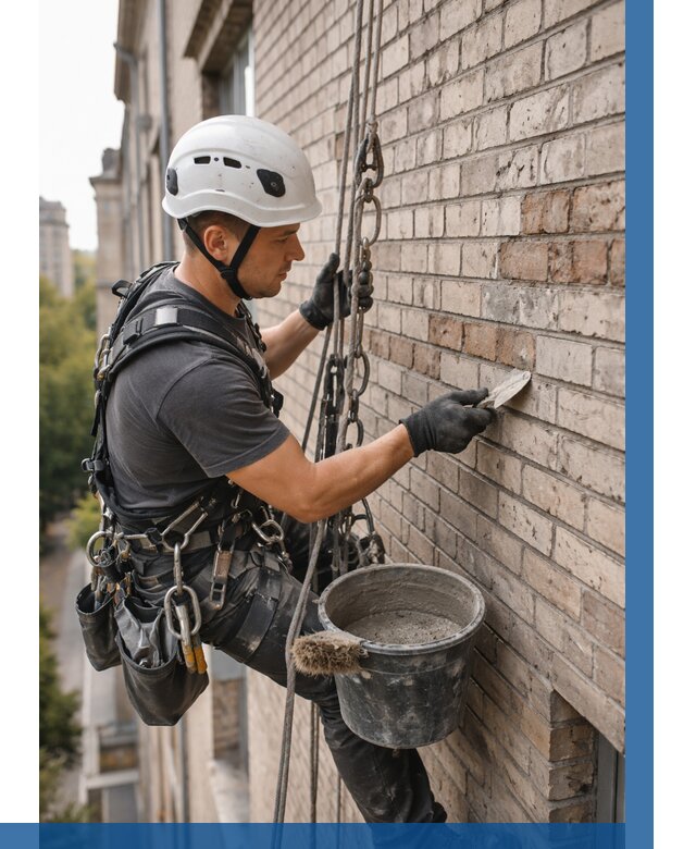 Ремонт кирпичной кладки фасада в Вольске от 1823 р. | ВЫСОТНИК-Вль