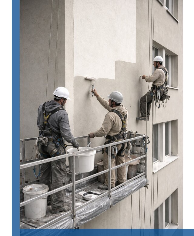 Покраска оштукатуренного фасада в Вольске под ключ с гарантией