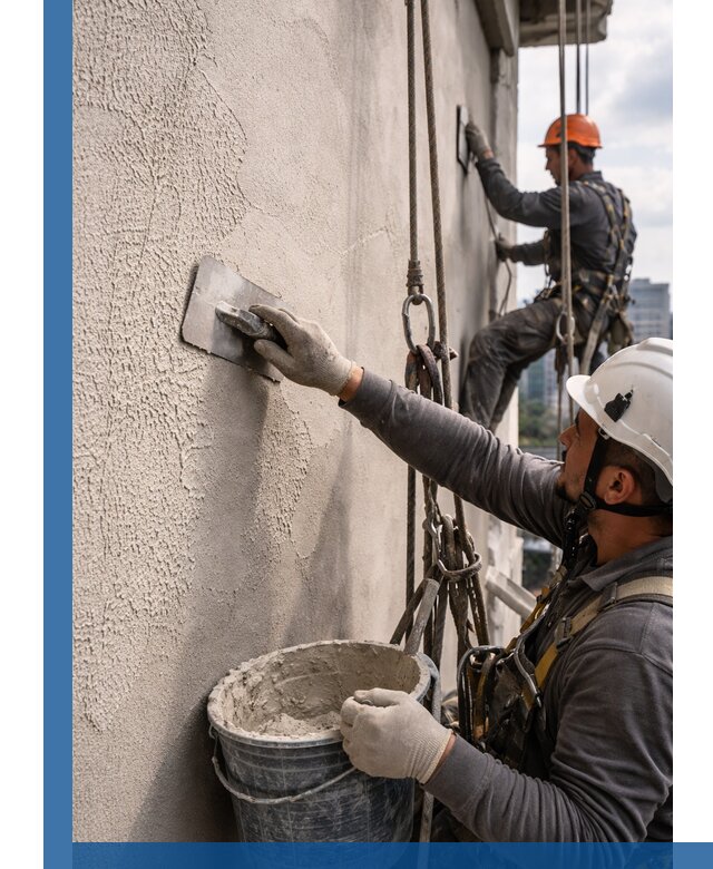 Декоративная штукатурка фасада с утеплением и защитой в Вольске