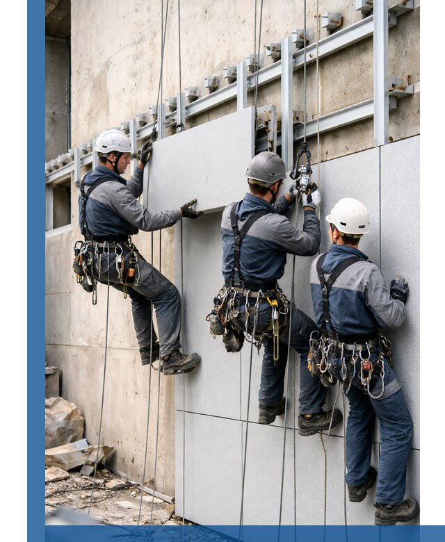 Монтаж вентилируемого фасада в Вольске под ключ с гарантией качества