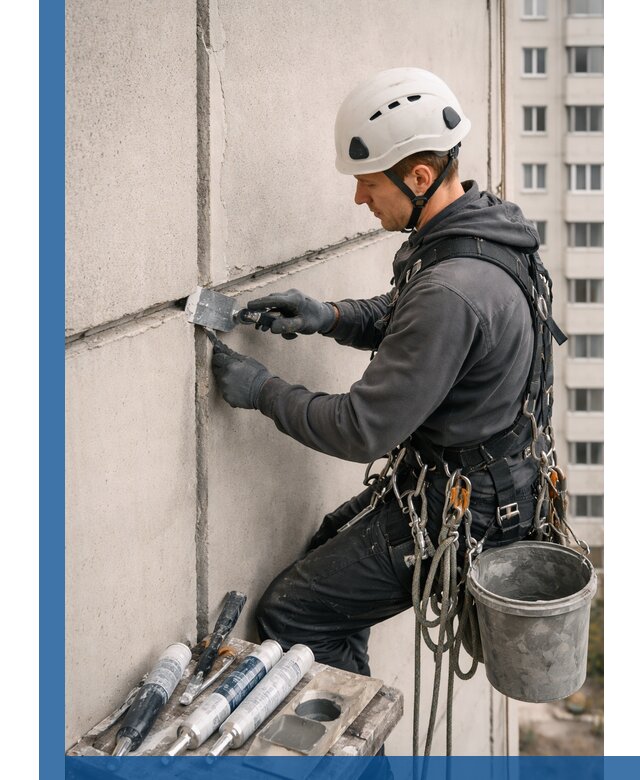 Ремонт межпанельных швов в Вольске герметизация и восстановление