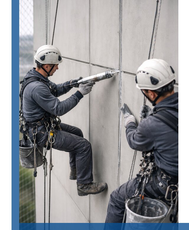 Первичная герметизация швов фасадов и кровель в Вольске