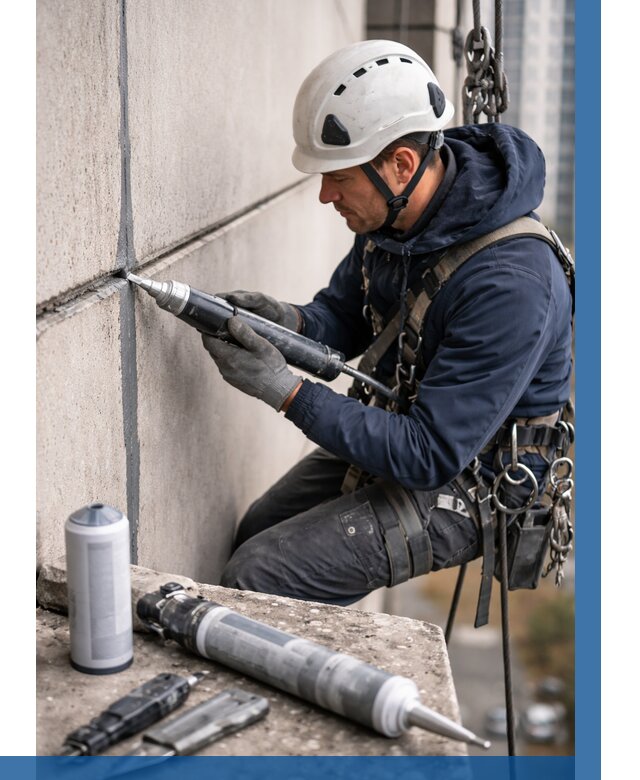 Вторичная герметизация швов в Вольске от 456 р. | ВЫСОТНИК-Вль