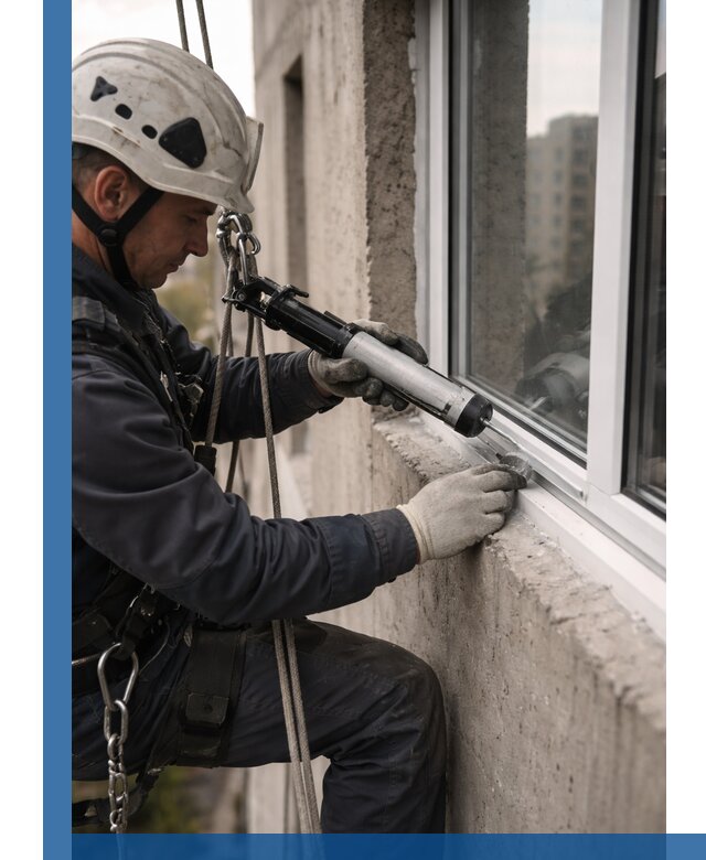 Герметизация оконных швов снаружи в Вольске профессионально