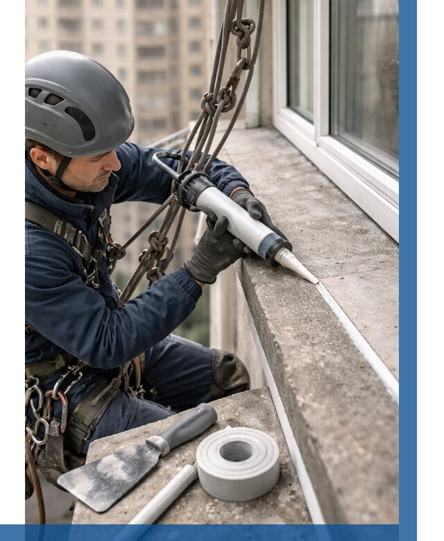 Герметизация балконного козырька в Вольске от 4557 р. | ВЫСОТНИК-Вль