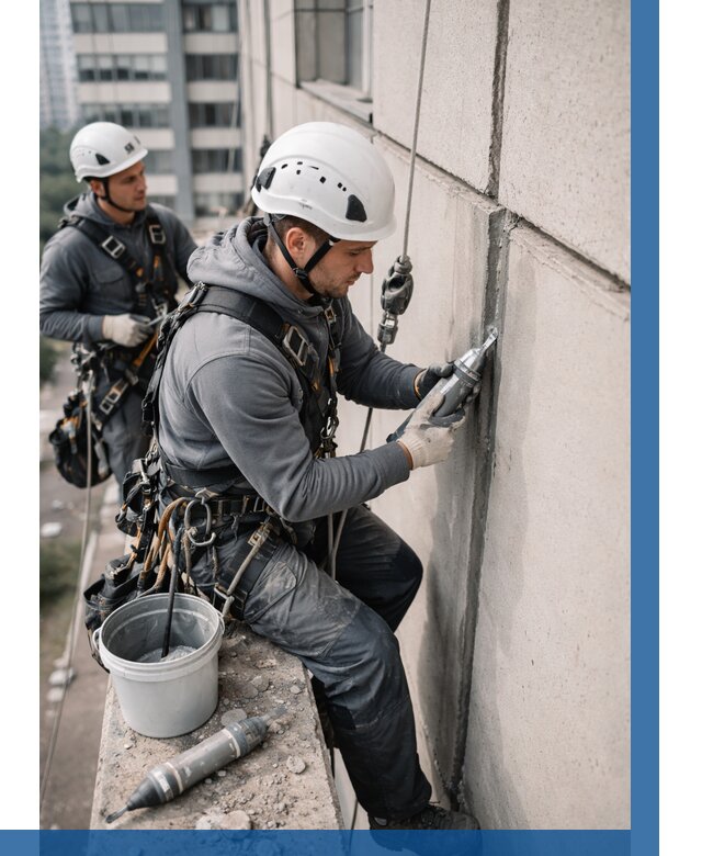 Ремонт деформационных швов здания в Вольске от 1013 р. | ВЫСОТНИК-Вль