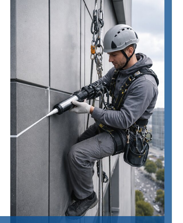 Герметизация стыков фасадных панелей в Вольске от 6583 р.| ВЫСОТНИК-Вль