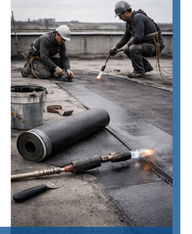 Ремонт рулонной кровли в Вольске от 658 р. | ВЫСОТНИК-Вль