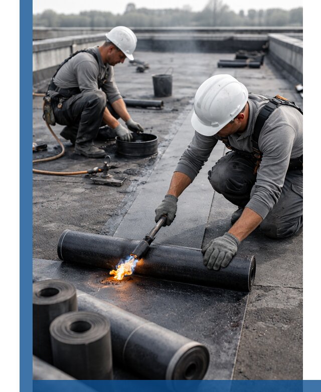 Ремонт рулонной кровли в Вольске герметизация и восстановление