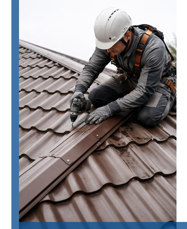 Ремонт металлочерепицы на крыше в Вольске профессионально