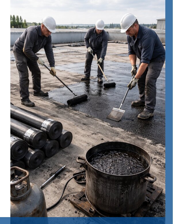 Гидроизоляция кровли мастикой в Вольске от 608 р. | ВЫСОТНИК-Вль