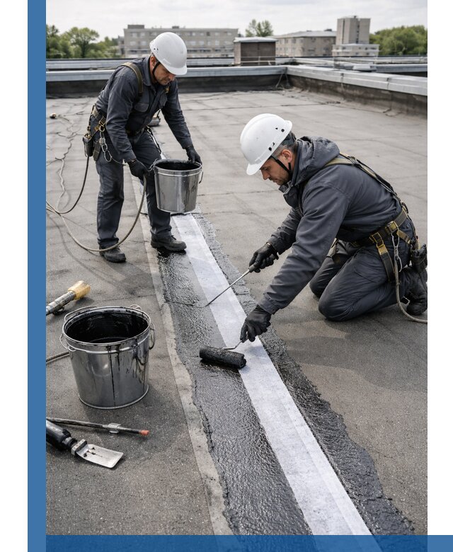 Гидроизоляция кровли мастикой в Вольске надежная защита