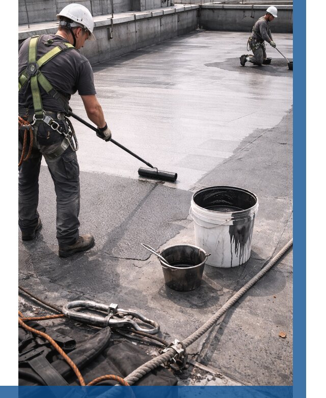 Гидроизоляция кровли жидкой резиной в Вольске от 506 р. | ВЫСОТНИК-Вль