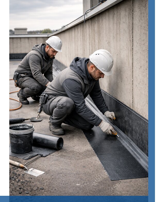 Гидроизоляция примыканий на кровле в Вольске от 911 р. | ВЫСОТНИК-Вль