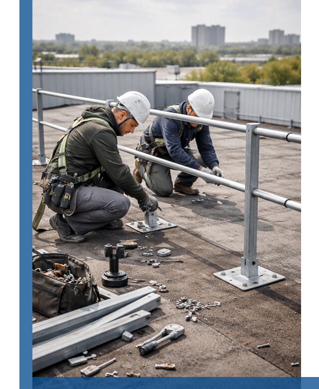 Монтаж кровельного ограждения в Вольске под ключ с гарантией