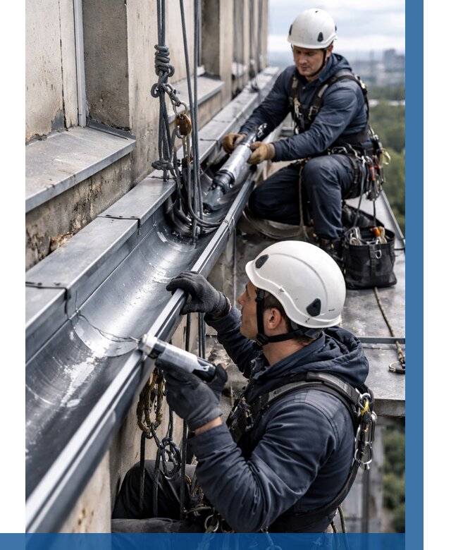 Ремонт водосточных желобов в Вольске от 6583 р. | ВЫСОТНИК-Вль