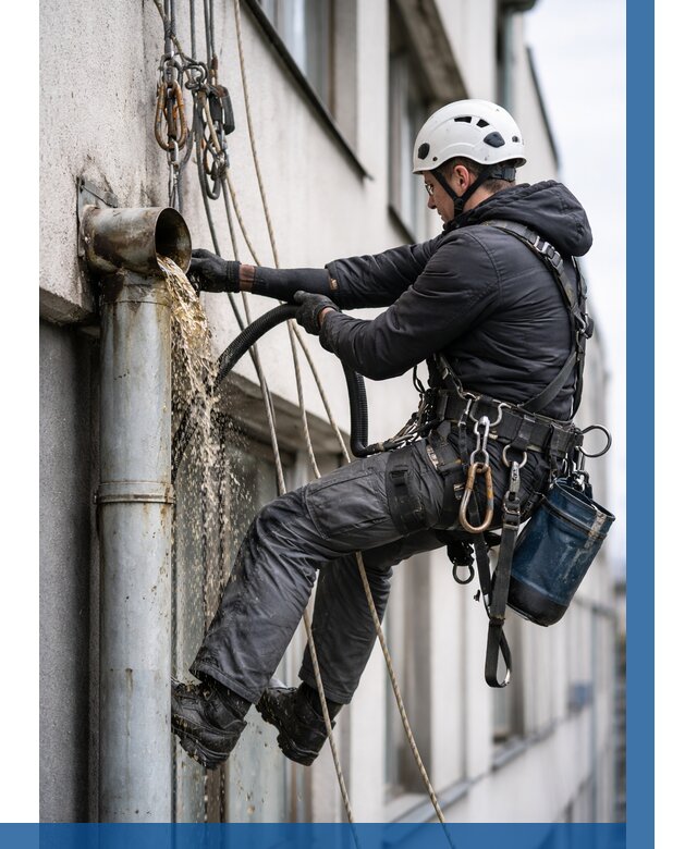 Прочистка водосточных труб в Вольске от 3544 р. | ВЫСОТНИК-Вль