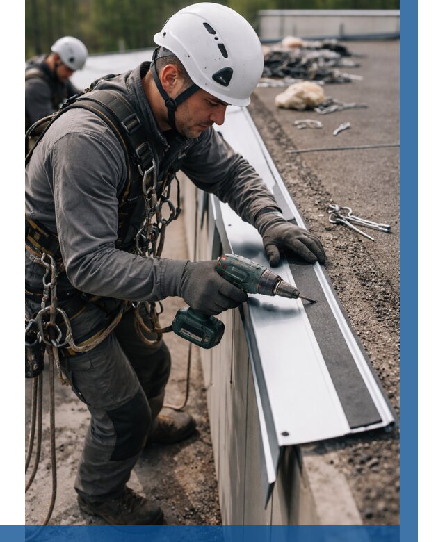 Монтаж капельника на кровле в Вольске от 304 р. | ВЫСОТНИК-Вль