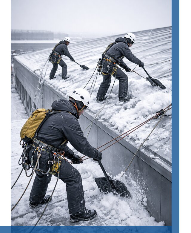 Очистка навесов от снега в Вольске от 4557 р. | ВЫСОТНИК-Вль