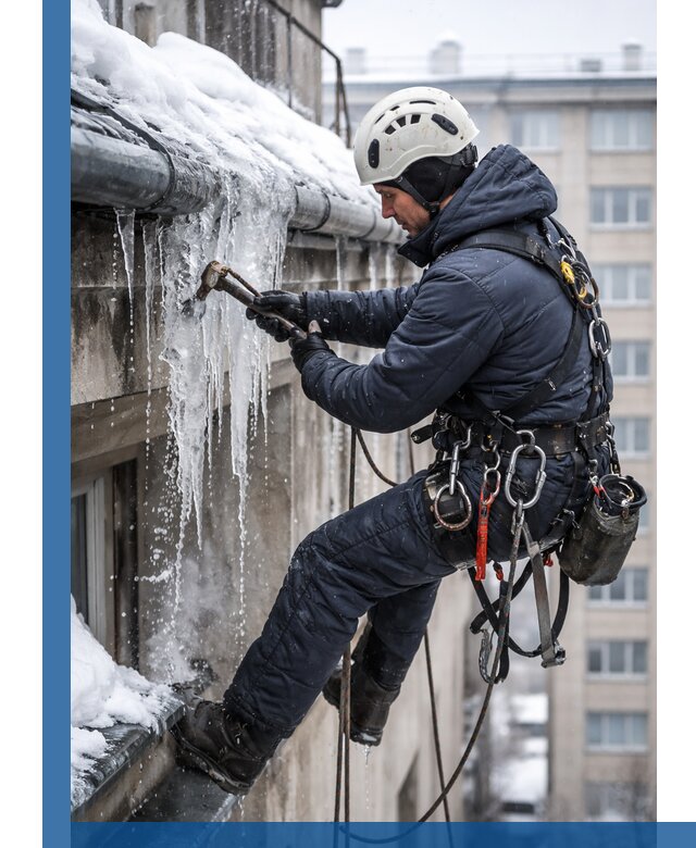 Удаление наледи и чистка водостоков в Вольске оперативно и безопасно