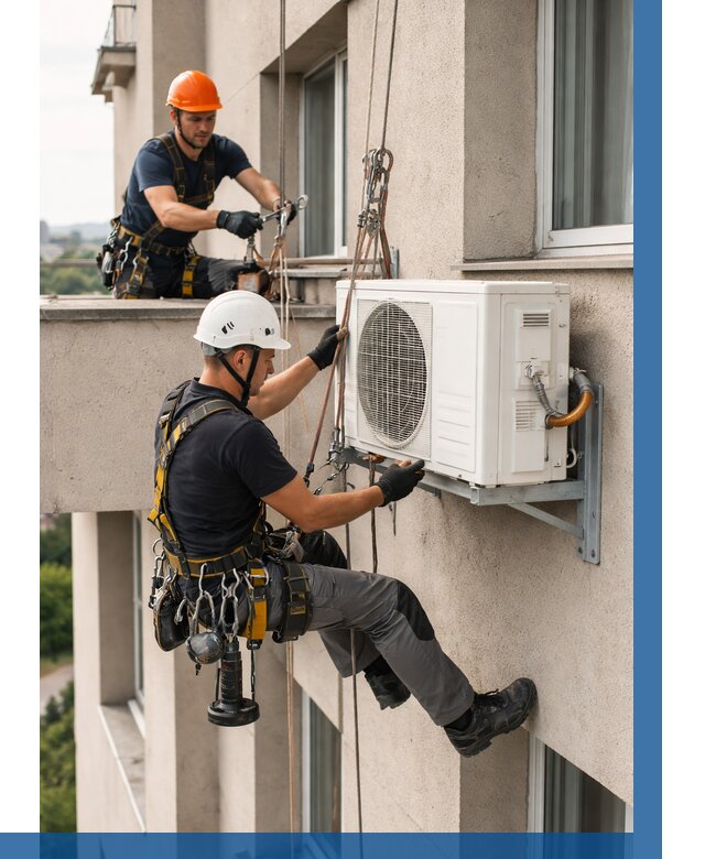 Монтаж внешнего блока кондиционера в Вольске от 6583 р. | ВЫСОТНИК-Вль