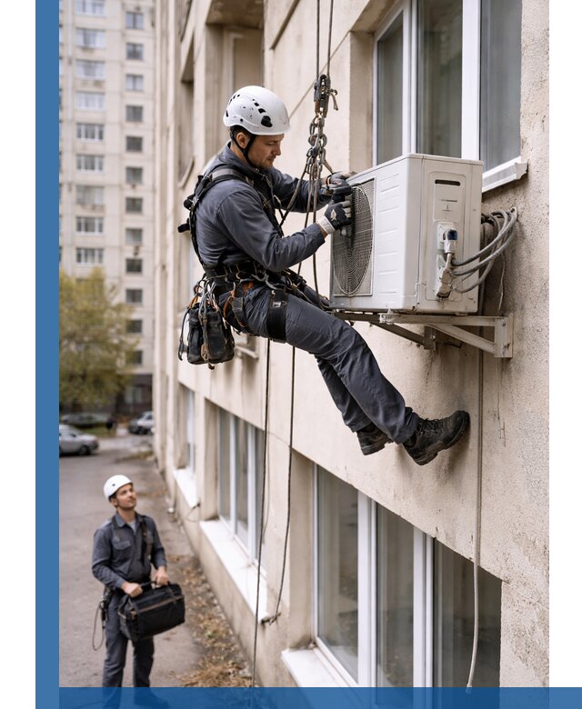 Демонтаж внешнего блока кондиционера в Вольске профессионально