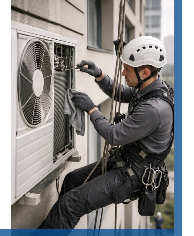 Обслуживание внешнего блока кондиционера в Вольске от 2734 р.ВЫСОТНИК-Вль