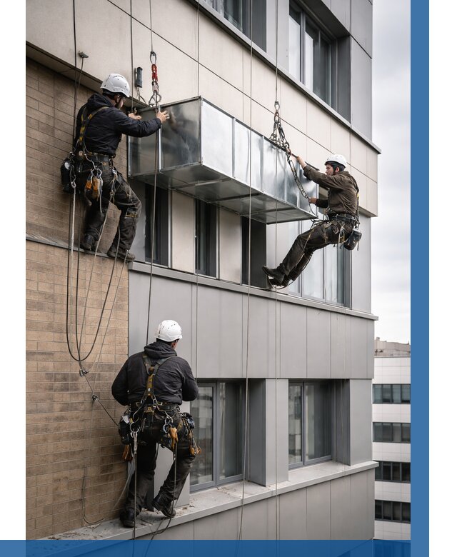 Монтаж воздуховодов на фасаде в Вольске от 1519 р. | ВЫСОТНИК-Вль