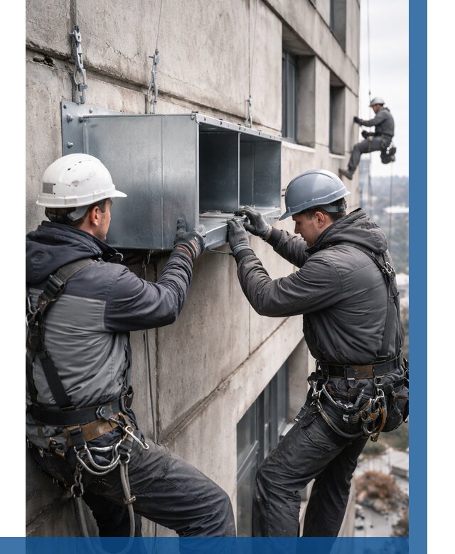 Монтаж вентиляционных коробов в Вольске от 3038 р. | ВЫСОТНИК-Вль