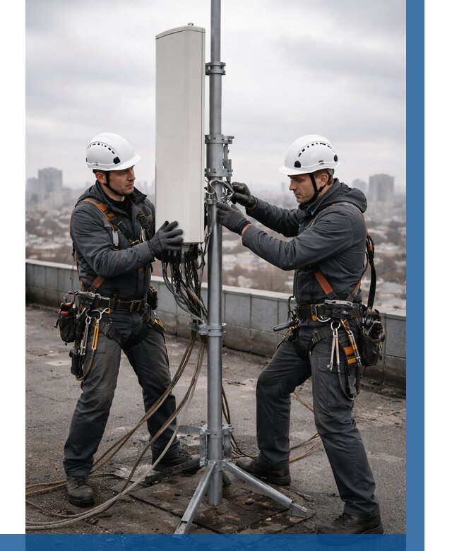 Монтаж антенн связи на крыше в Вольске от 8608 р. | ВЫСОТНИК-Вль