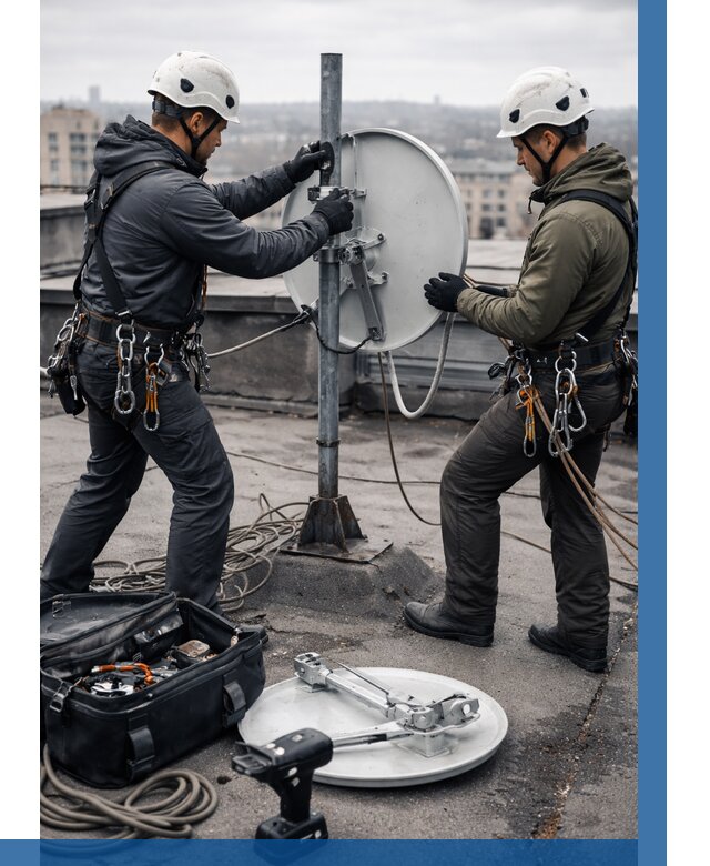 Демонтаж антенн на крыше в Вольске от 4557 р. | ВЫСОТНИК-Вль