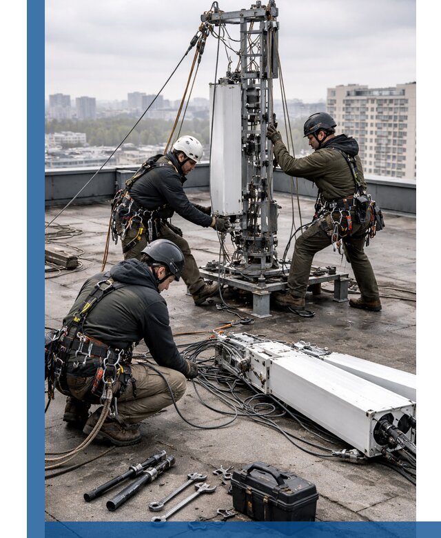 Демонтаж антенн на крыше зданий в Вольске с гарантией