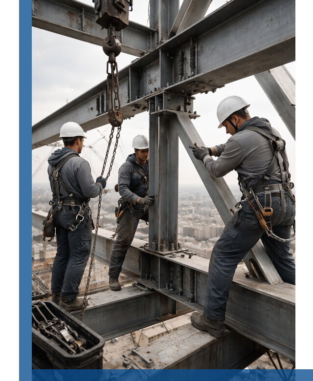 Профессиональный монтаж металлоконструкций на высоте в Вольске