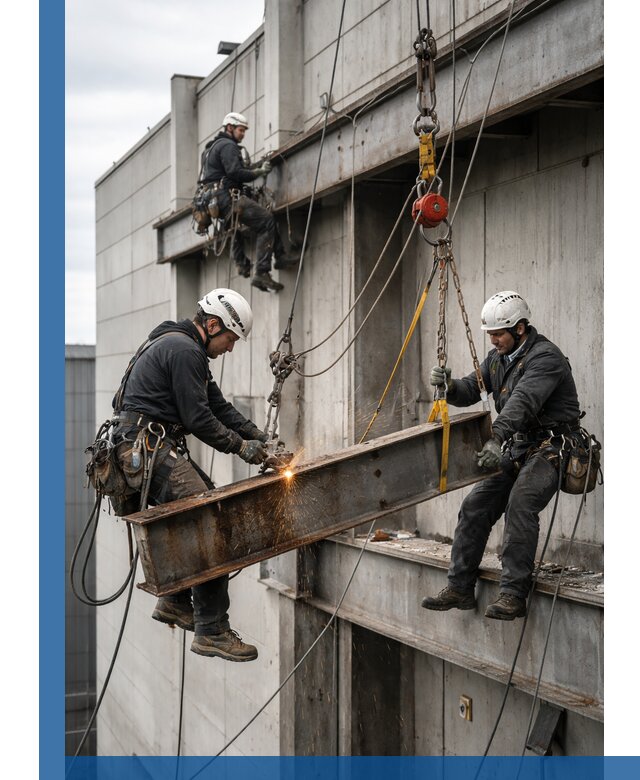 Демонтаж металлоконструкций на высоте в Вольске под ключ