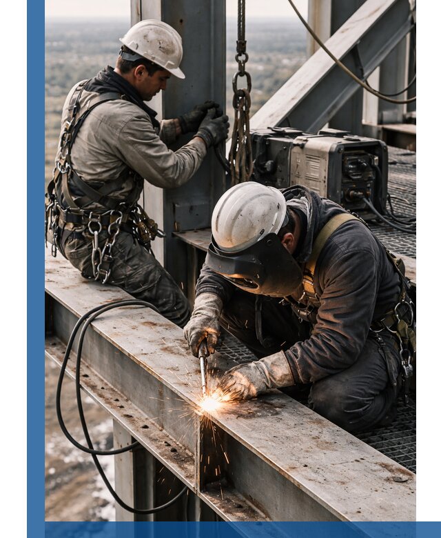 Высотные сварочные работы в Вольске для промышленных объектов