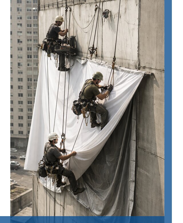 Замена баннерного полотна в Вольске от 6583 р. | ВЫСОТНИК-Вль—заказать