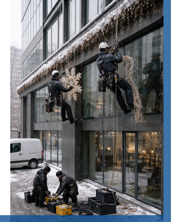 Демонтаж новогоднего оформления в Вольске от 5570 р. | ВЫСОТНИК-Вль