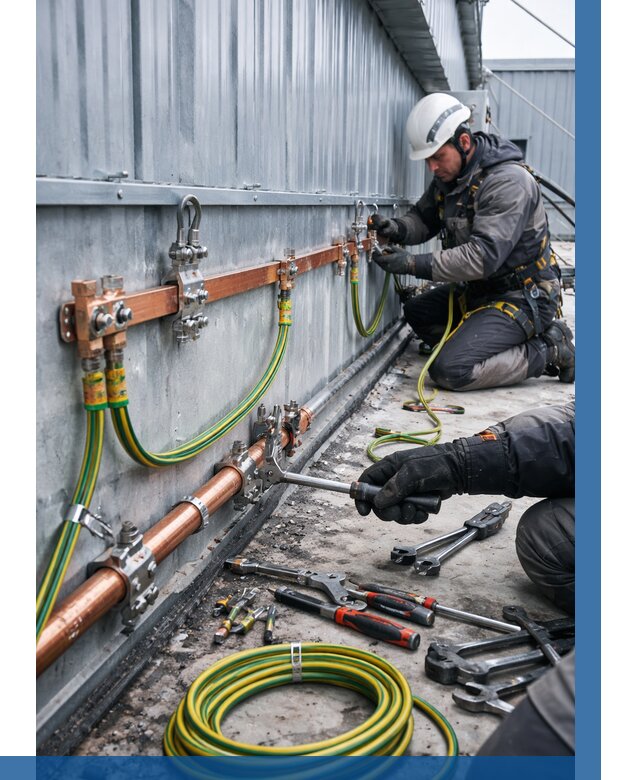 Монтаж заземления здания в Вольске от 25318 р. | ВЫСОТНИК-Вль